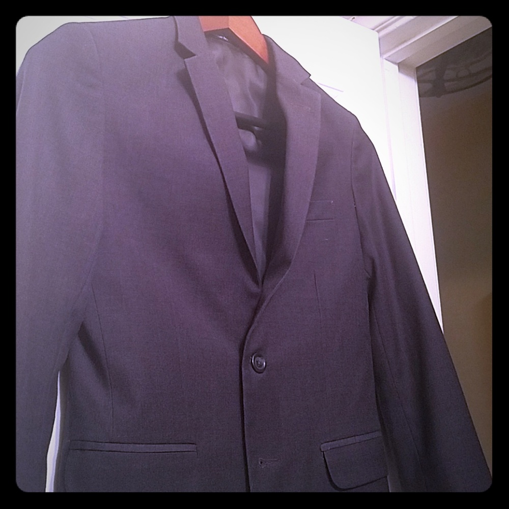 Gray Calvin Klein boys suit coat